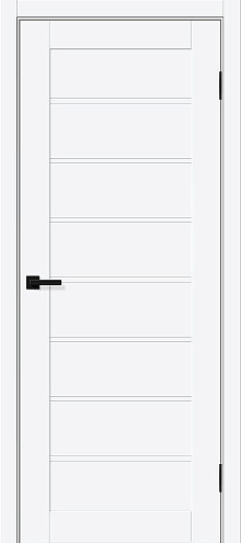 Дверь ПЭТ Браво-20 White Silk 2000х700 : фотография 1
