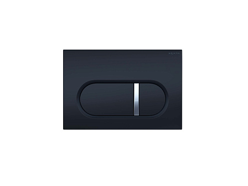 Панель смыва Aquatek KDI-0000045 черная, клавиши прямоугольные : фотография 1