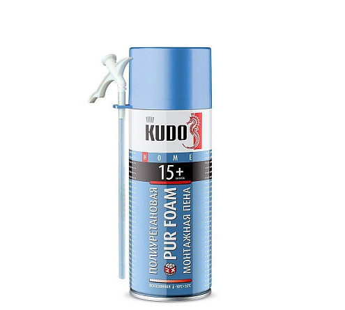 Пена монтажная KUDO HOME 15+ бытовая всесезонная: фотография 1