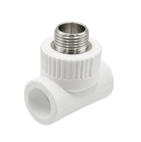 Тройник комбинированный наружная резьба 20х1/2''х20 EVER plast: фотография 1