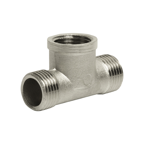 Тройник 1/2" Н-В-Н никель VRT: фотография 1