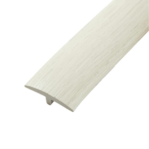 Гибкий порог SmartProfile BR в комплекте с монтажной планкой  613 ясень анкор белый  3м: фотография 1