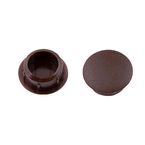 Заглушки декоративные 12мм темно-коричневые, 30шт "Element": фотография 1