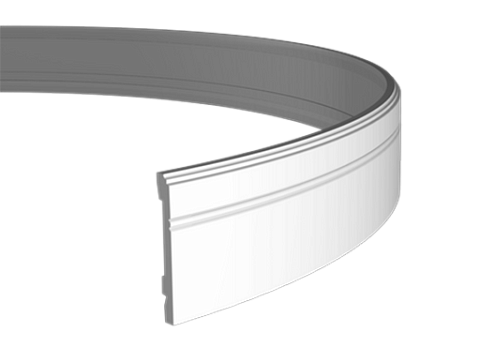 Плинтус 1.53.103 flex размеры 110х15х2000 мм: фотография 1