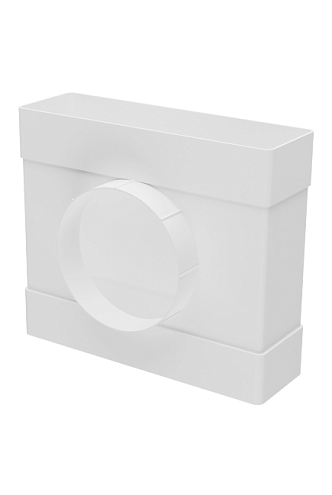 Тройник плоский 620ТФ10П D100 с выходом на фитинг 60х204 ERA: фотография 1