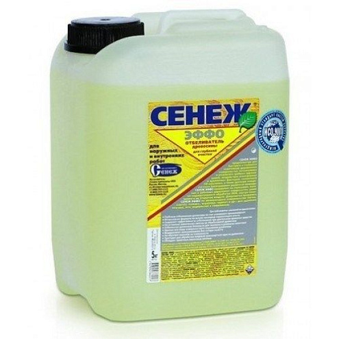 Средство для отбеливания и очистки древесины СЕНЕЖ ЭФФО,  5кг: фотография 1