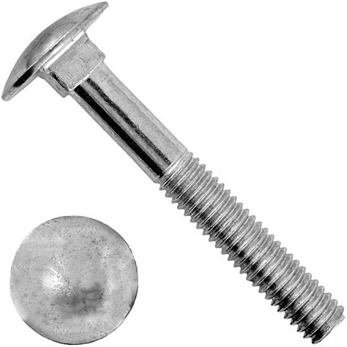 Болт с полукруглой головкой и квадратным подголовником 8х80мм DIN 603: фотография 1