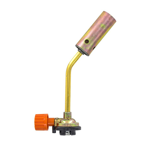 Горелка газовая на баллон, ручной поджиг, сопло 25х66мм, сталь, 1300°C, РемоКолор: фотография 1