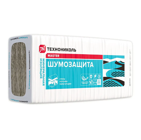 Плита минераловатная 36PN Технониколь Шумозащита 5-1200х610х100мм, 3,66м²/уп, 0,366м³/уп: фотография 1