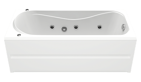 Ванна BAS Стайл с гидромассажным оборудованием Flat : фотография 1