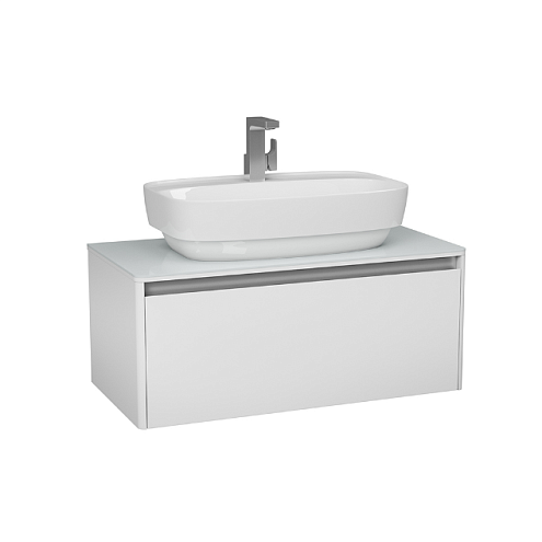 Тумба DIBORG Hanna 90 1 ящик, белая матовая 77.8216: фотография 1