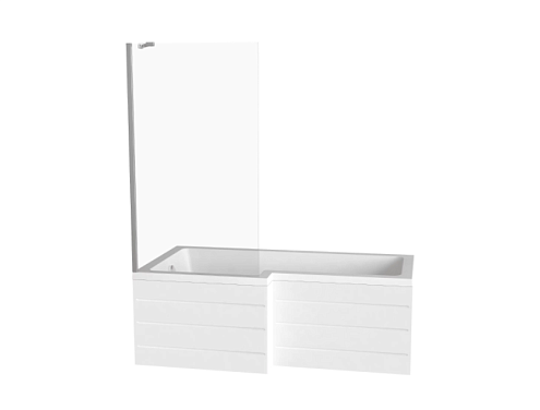 Шторка для ванны SCREEN BS-70-C-CH стекло 4 мм: фотография 1