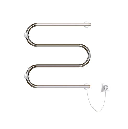 Полотенцесушитель Mixline Simple M 60x60 кнопочный выключатель, 222 Вт: фотография 1