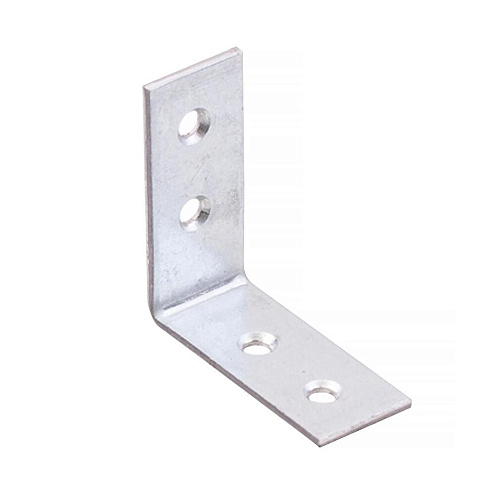 Уголки мебельные оцинкованные 40х40х17х2мм с шурупом, 4шт "Element": фотография 1