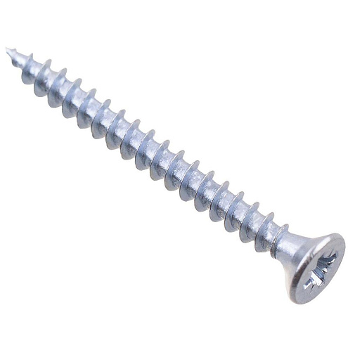 Шуруп универсальный 5,0х100 белый оцинкованный, весовые: фотография 1