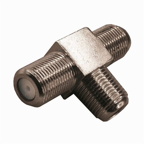 Переходник антенный 3 гнезда F тройник уп.1шт Rexant 06-0022-A: фотография 1