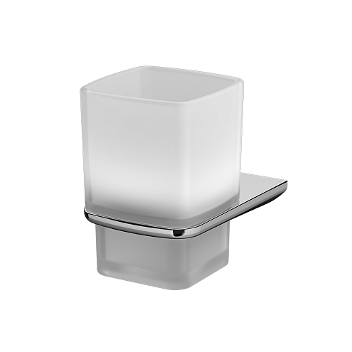 Стакан для зубных щеток настенный AM.PM Inspire 2.0 A50A34300 стеклянный, хром: фотография 1