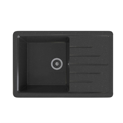 МОЙКА ML-GMS107 СТАНДАРТ С КРЫЛОМ, ЧЕРНЫЙ (308), 770*493*190ММ: фотография 1