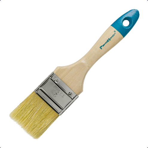 Кисть "ЕВРО",  50мм, натуральная щетина, для всех ЛКМ, РемоКолор: фотография 1