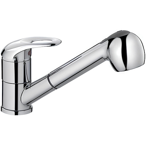 6003 Смеситель Кухня Frap шар d40 с выдвижной лейкой: фотография 1