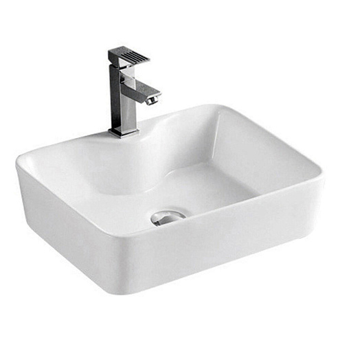 AZ-2010 Раковина накладная 480х370х130мм: фотография 1