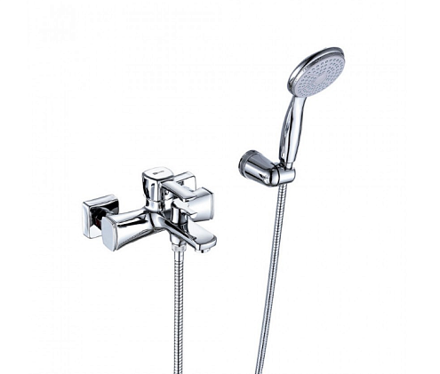 Смеситель Lemark  "Эвитта" LM0514C для ванны с коротким изливом дивертор с керамическими пластинами хром: фотография 1