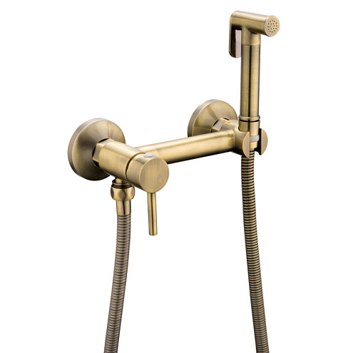 Смеситель с гигиенической лейкой F7503-4 бронза: фотография 1