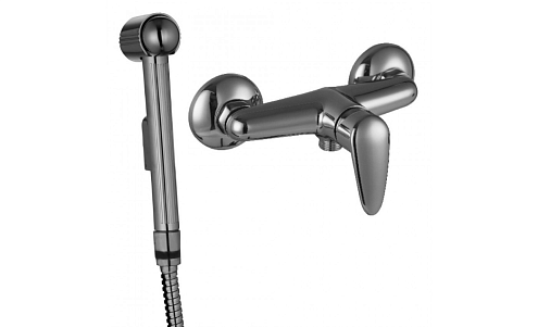 Смеситель Lemark "Прамэн" LM3318C настенный с гигиеническим душем хром: фотография 1