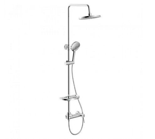 Смеситель Lemark "Минима" LM3860C для душа с верхней душевой лейкой "Тропический дождь" хром: фотография 1