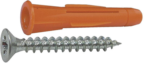 Дюбель универсальный  5х32мм с саморезом 3х40мм, 12шт: фотография 1