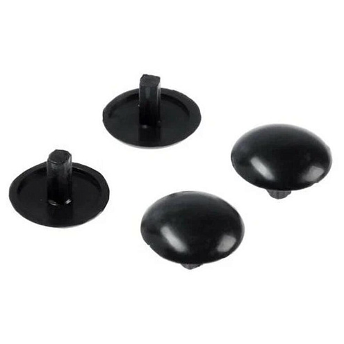 Заглушки на мебельную стяжку 7мм черные, 50шт  "Element": фотография 1