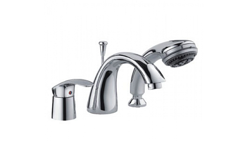 Смеситель для акриловой ванны 40к F1121 FRAP (3 отв.) б/отв.: фотография 1