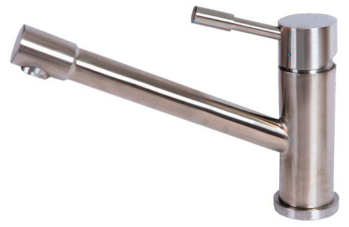 Смеситель Lemark "Эксперт" LM5072S для кухни с поворотным изливом сталь: фотография 1