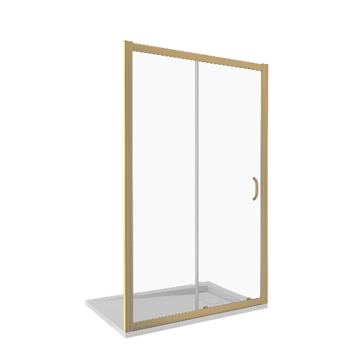 Душевое ограждение JAZZE WTW-140-C-BR: фотография 1