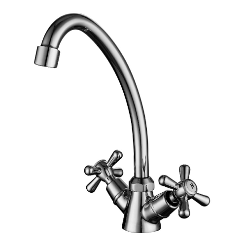 LM6040C "Промоушен" Смеситель для кухни с  поворотным изливом, хром: фотография 1