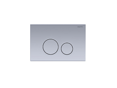 Панель смыва Aquatek KDI-0000036 нержавеющая сталь, клавиши круглые : фотография 1