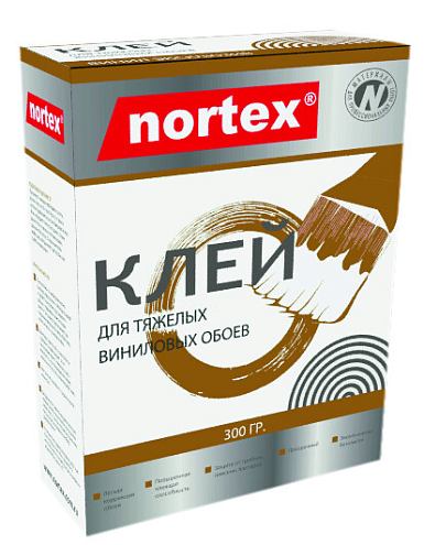 Клей для обоев "Nortex" Винил Эксклюзив 300гр 30-35м²: фотография 1
