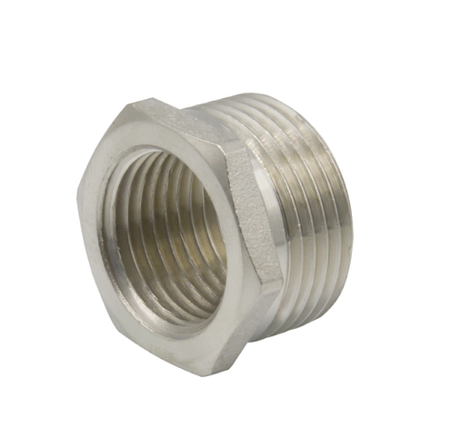 Футорка 3/4"х1/2" НВ никель VRT: фотография 1