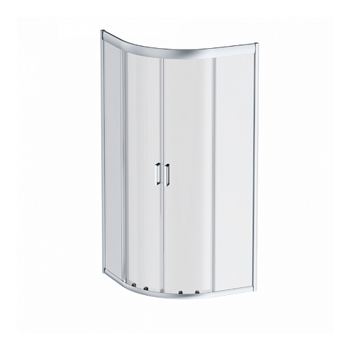 Душевое ограждение без поддона 90x90 AM.PM Gem W90G-401-090WT профиль серебристый: фотография 1