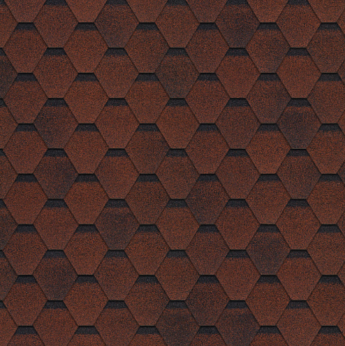 Гибкая черепица, Технониколь Финская, Соната Красный 3м²: фотография 1