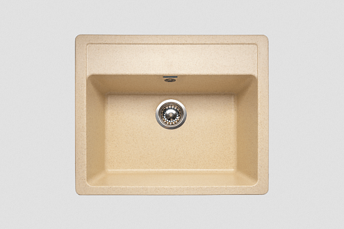 Мойка GRANICOM G-019 580х500 мм 1 чаша CUBA шампань: фотография 1