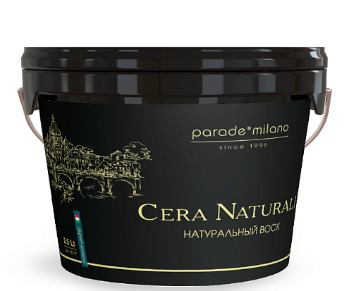 Декоративное защитное покрытие (воск) PARADE Cera Naturale 2,5л: фотография 1