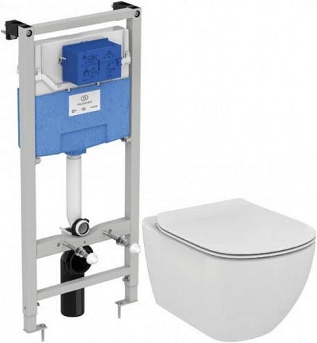Промо-комплект 3 в 1: унитаз с инсталляцией Ideal Standard Tesi AquaBlade T386801: фотография 1
