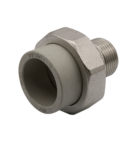 Муфта комбинированная разъемная, наружная резьба 32х3/4'' EVER plast   : фотография 1