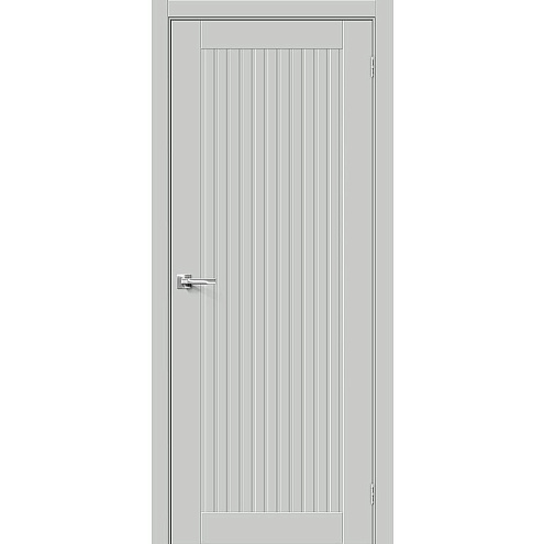 Дверь ПЭТ Браво-40 Grey Silk 2000х600: фотография 1