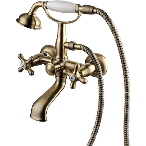 Смеситель Lemark "Винтаж" LM2812B для ванны с коротким изливом бронза: фотография 1