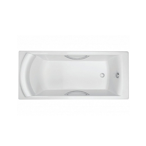 Чугунная ванна 1700х750 Jacob Delafon Biove E2938-00 с отверстиями для ручек: фотография 1