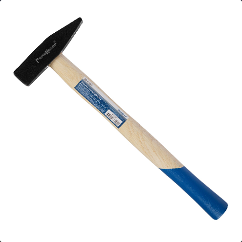 Молоток слесарный, кованный, деревянная рукоятка, 200г, Ремоколор: фотография 1