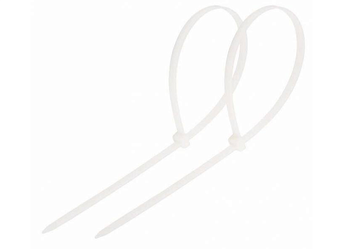 Хомут кабельный 3.6х150 нейлон белый уп.100шт Rexant 07-0150-4: фотография 1