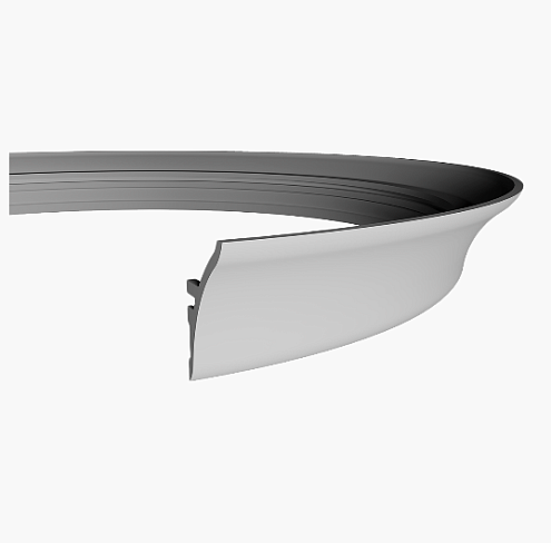 Карниз 1.50.623flex размеры 118х75х2000 мм: фотография 1